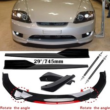For Hyundai Tiburon Front Bumper Lip Chin Spoiler Splitter Body Kit Gloss Black For Hyundai Tiburon Front Bumper Lip Chin Spoiler Splitter Body Kit Gloss Black