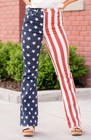 Judy Blue Plus Red White Blue Stars & Stripes Patriotic Flared Jeans — photo 4