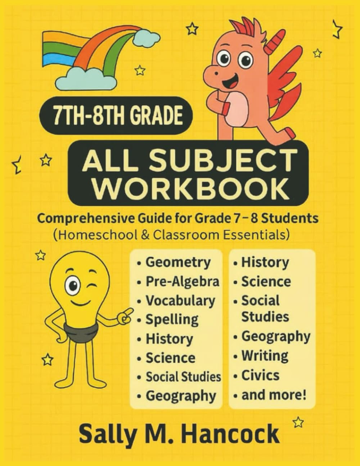 Gui All Subject 7th-8th Grade All Subject Workbook: Comprehensive Guide for Grade 7-8 ...