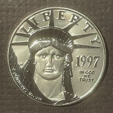 1997 American Eagle PLATINUM $100 GEM Coin 1 oz bullion Uncirculated * 09309 2900.00 per troy oz