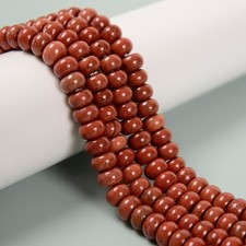 Natural Red Jasper Smooth Rondelle Beads Size 5x8mm 15.5'' Strand 5x8mm 