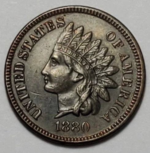 #2 Business Uncirculated++ to MS?? Low Mintage 1880 Indian Head Cent