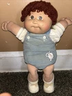 Vintage Cabbage Patch Kids Boy Doll Green Signature 1984 1985 Brown Eyes