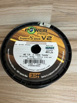 Power Pro Super 8 Slick V2 Braided Fishing Line 40lb x 1500yds