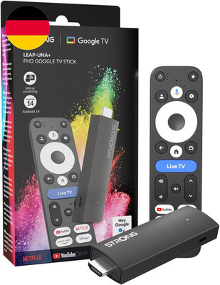 STRONG LEAP-UNA+ TV Stick with Android 14, 8GB Storage, HDR10+, HLG, Bluetooth 5