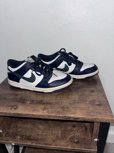 Nike Men's Dunk Low Black/White Colorblock Low-Top Lace-Up Athletic Sneakers