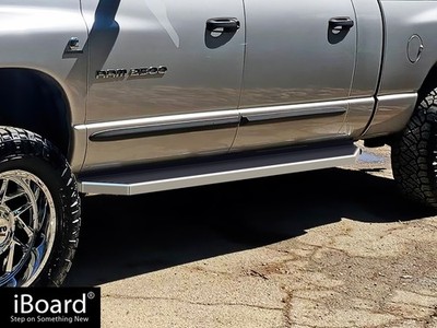 APS Polished Flat Running Boards Fit 06-08 Dodge Ram 1500 2500 3500 Mega Cab