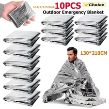 10/6/4Pack Emergency Mylar Blankets Thermal Rescue Blanket Survival Gear 52 x 82