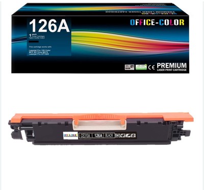 2PK 126A CE310A Black Toner for HP Color Laserjet CP1020 CP1025 CP1025nw M275
