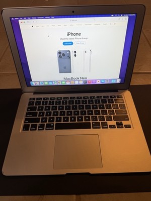 Apple MacBook Air 13  2017 A1466 i5 8GB RAM 128GB SSD macOS