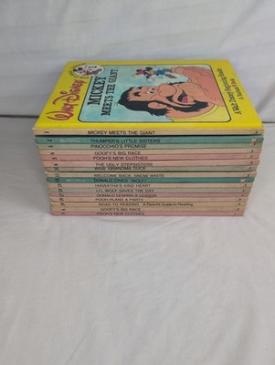 Walt Disney Fun to Read Library 1986 Lot Of 16 Books - Partial Set