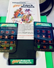 Intellivision Las Vegas Poker Blackjack CIB Cleaned & Tested EXCELLENT CONDITION