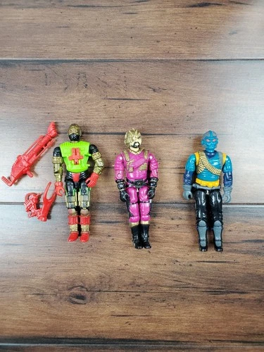 Vtg 80s 90s GI JOE ARAH Figure Accessory Lot Overkill Range Viper Voltar Hasbro