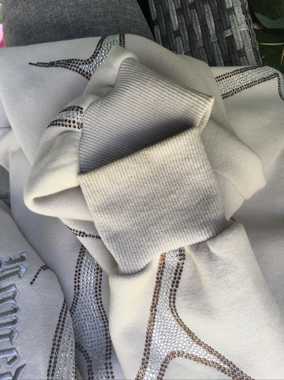 NAMED COLLECTIVE THORN TRACKSUIT BEIGE/VGC  x/s top /small bottoms read listing. image 8