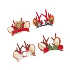 4x Christmas Hair Clips Headbands Dress up Funny Hair Pins Hair Accessories for