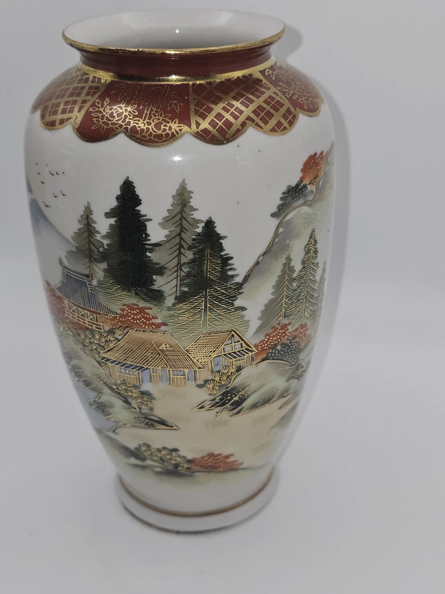 陶瓷多色老式原版古董日本花瓶| eBay