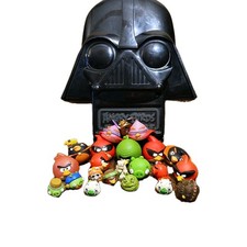 Angry Birds Star Wars "Darth Vader" Case W/23Figures, some squishy,hard,differs