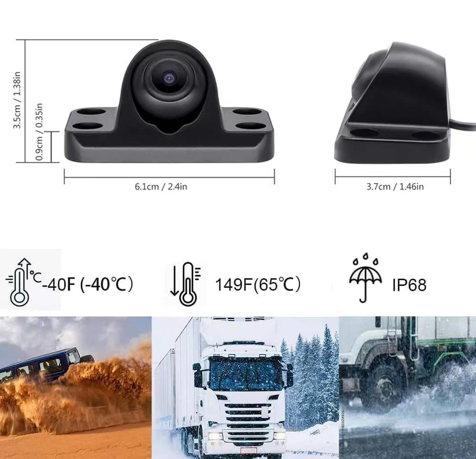 4CH GPS WiFi 1080P AHD Truck DVR MDVR Security Camera System Mini 2.0MP Camera - Image 2 of 4