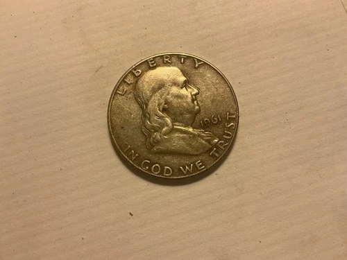 Franklin half dollar coin 1961 D