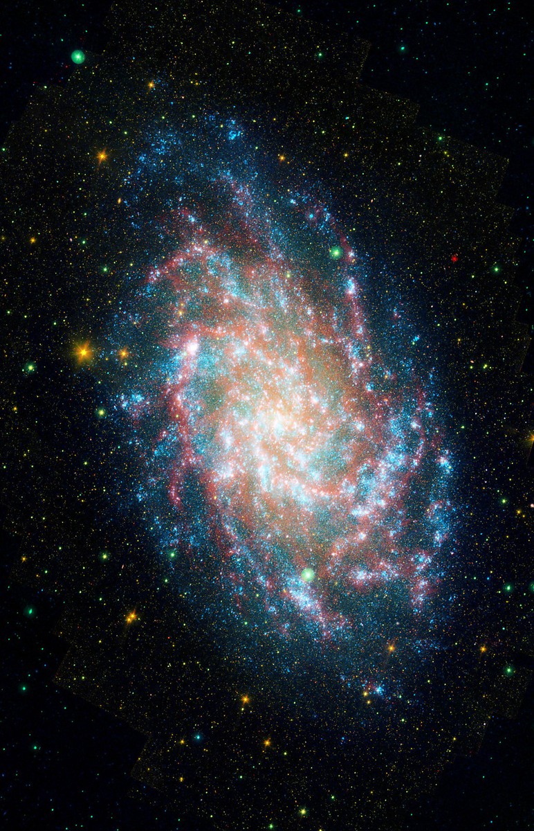 GALEX M33 NGC598 Spitzer Hubble JPL NASA space telescope photo