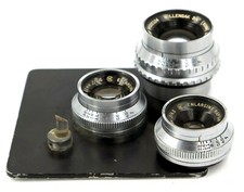 Lot of 3 Vintage Wollensak Enlarger Lenses - AS-IS w/ haze, separation, et al.