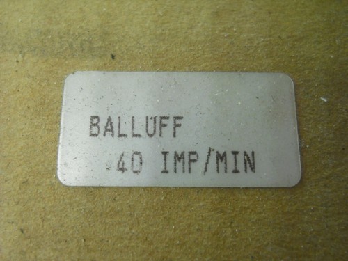 BALLUFF DREHZAHLÜBERWACHUNGSGERÄT  BES 516-604-GZ-3  -NEU / OVP- - Bild 3 von 6