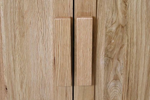 Oak Wall Mounted Mirrored Bathroom Cabinet | Overhead Unit with Shelf 351 - Picture 6 of 7