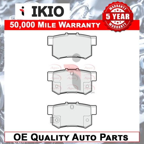 Fits Fiat Sedici 2006-2012 1.6 1.9 D 2.0 Brake Pads Set Rear Ikio 71768576
