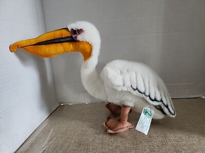 Vintage Hansa Thomas Boland & CO. Stuffed Plush Pelican 9'' Animal 2000 #2