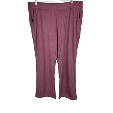 Denim  Co. Active Regular Lush Lined Jersey Lightly Bootcut Pants X-Large Size