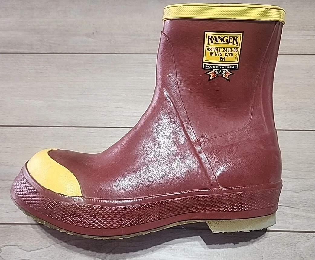 Vintage 70s Men\'s Brown tall Ranger By Honeywell Rubber Boots Vintage Rubber Boots - Etsy main image 3