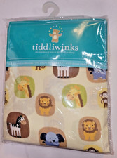 Sarfari Friends Fitted Crib Sheet 52"x28" 100 Cotton Tiddliwinks 200 Count NEW