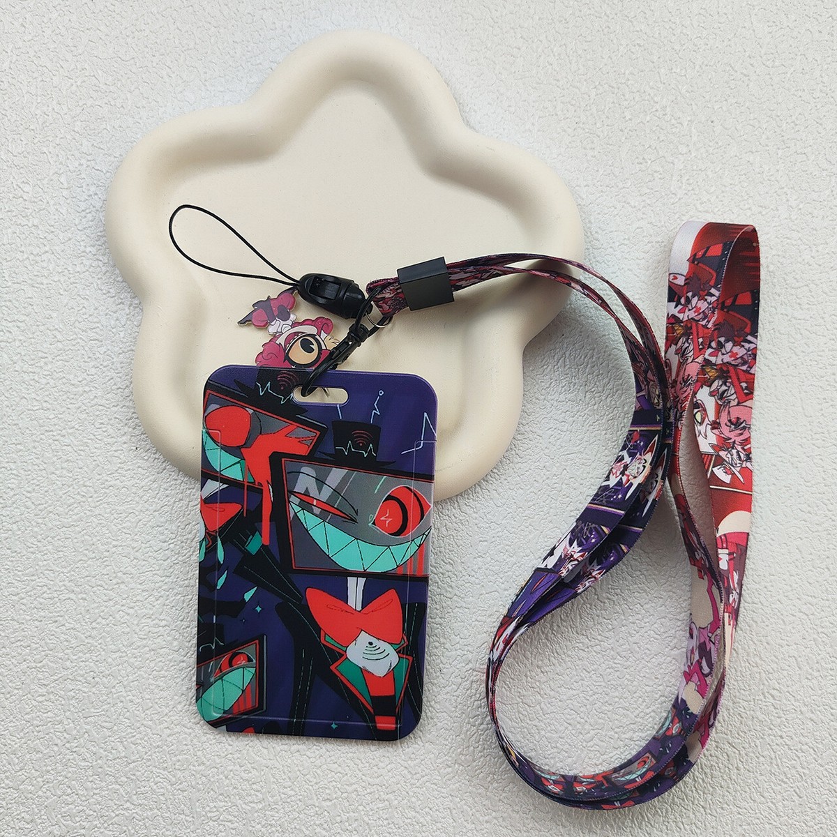 DSSH ダイナ ピンバッジ Hazbin Hotel Vox Doctor Nurse Lanyard Keychain ID Credit Card