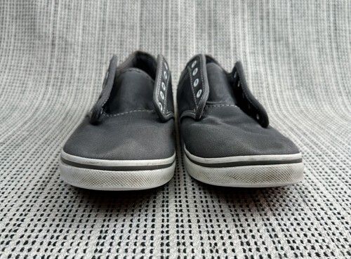 Vans “Off The Wall” Womens 8.5 Gray White Skate Shoes Sneakers Lace Up 721356 - Picture 3 of 20
