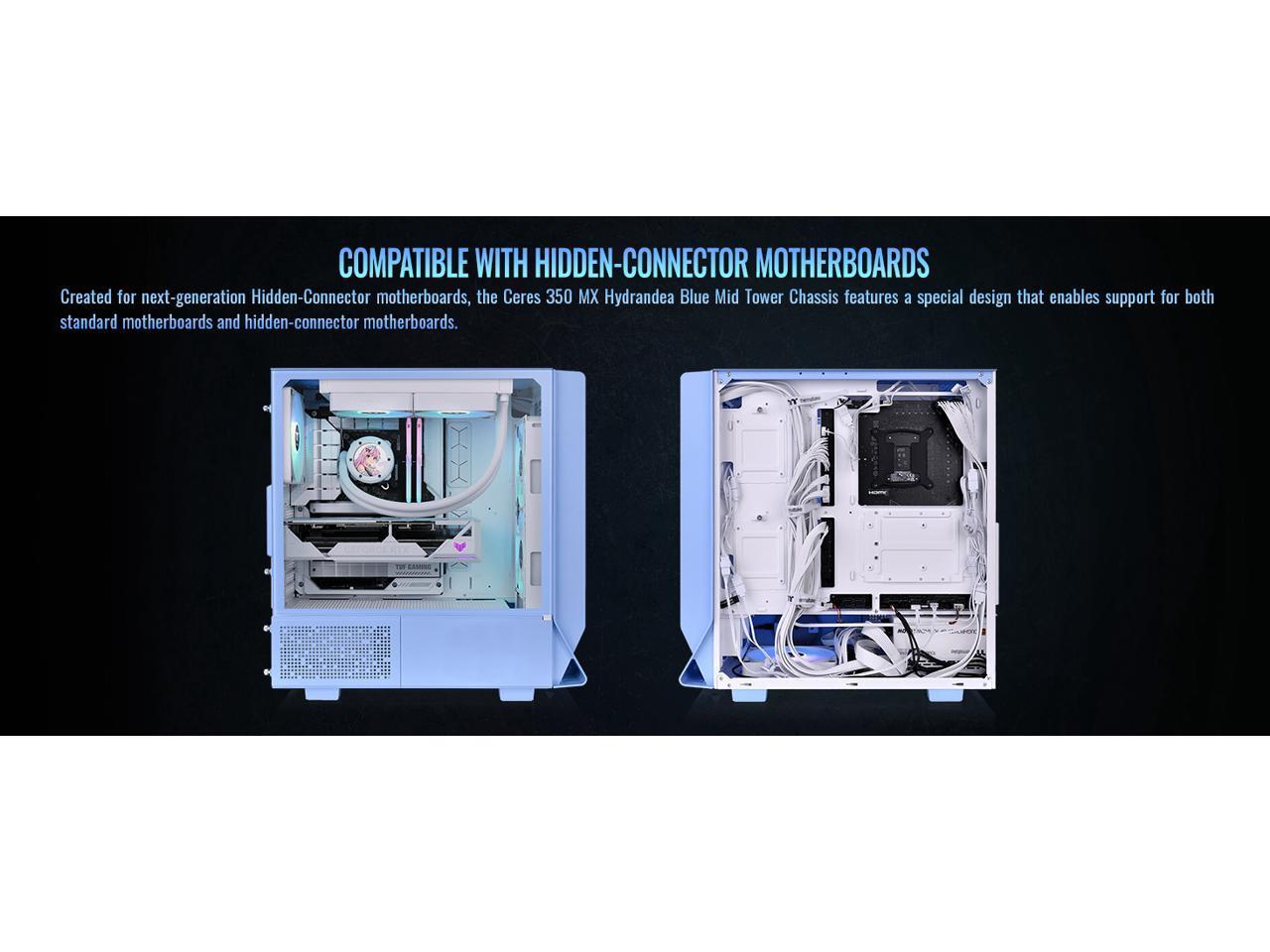 Корпус Thermaltake Ceres 350 MX Hydrangea Blue Mid Tower ATX 3 предустановленных ARGB