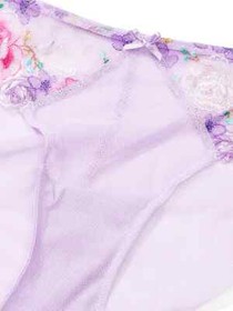 Victoria's Secret Angels embroideried Cheekini thong Vstring 5Z5A floral peony