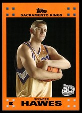 Spencer Hawes 2007 Topps Orange Rookie Card  #120