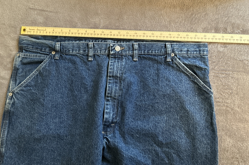 Wrangler Carpenter Jeans 44x30 Blue Hero Real Comfortable Jean 3654 - Picture 7 of 12