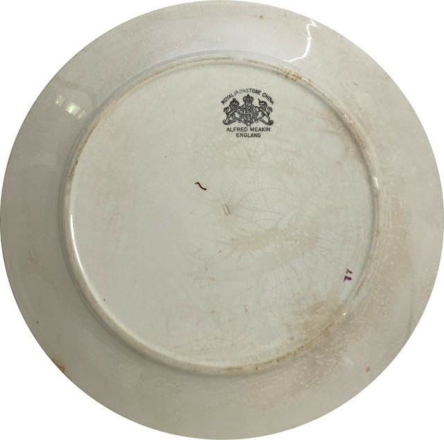 Alfred Meakin Royal Ironstone China 10" Dinner Plate Tea Leaf Pattern