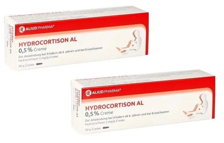 ALIUD PHARMA GMBH 2x HYDROCORTISON AL 0,5% Creme 30 g PZN: 14372283