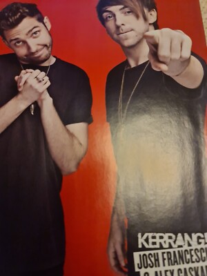 ALEX GASKARTH ALL TIME LOW  / ENTER SHIKARI A4 POSTER KERRANG MAGAZINE UK 