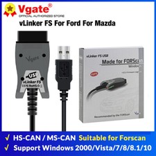 Vgate Vlinker Fs Usb Elm327 Obd2 Scanner For Ford Forscan Hsms-can Auto Switch