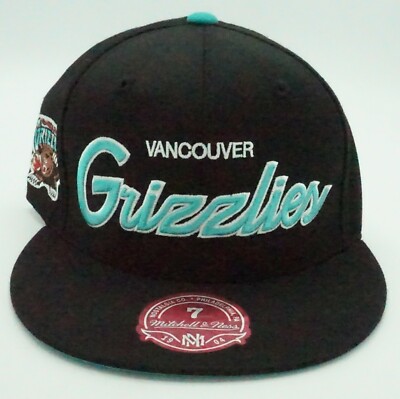 NBA Vancouver Grizzlies Mitchell & Ness Adult Structured Fitted Cap Hat M&N NEW!