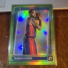 Isaiah Livers 2021-22 Panini Donruss Optic Rated Lime Green Prizm Rookie RC /149