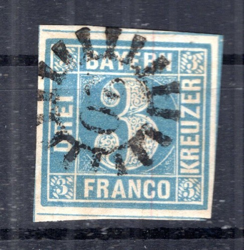 Bavaria Stamp with Number gMr20 On 2 Impeccable Stamped (B6247