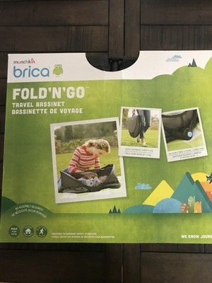 munchkin brica fold n go bassinet