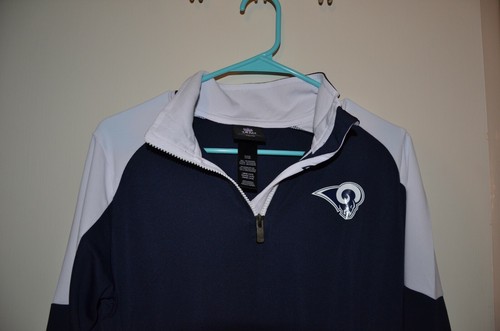Los Angeles Rams 1/4 Zip Long Sleeve Pullover Youth L (14-16) - Picture 3 of 3