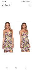 Yumi Kim Gardenia Floral Mini Strapless Dress Size XS Spring Date Night