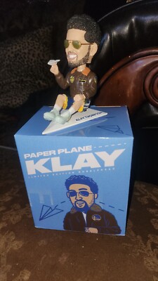 Klay Thompson 2023 PAPER PLANE KLAY Golden State Warriors Bobblehead SGA NIB 
