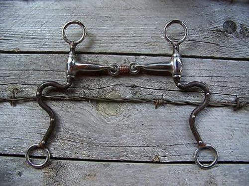 Bit - Antique Training Bit w/Wire Wrapped Dog Bone - Picture 2 of 5